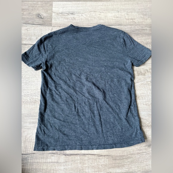 Polo Ralph Lauren Custom Slim Fit V Neck T Shirt Mens XL‎ Heather Blue Red Pony - Picture 2 of 3